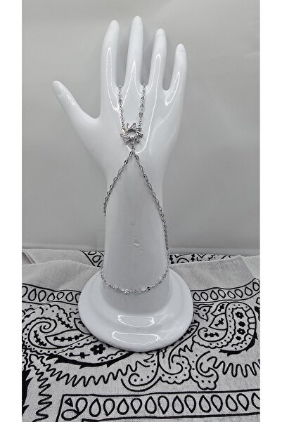 NO NAME Stainless Steel Silver Color Wind Rose Themed Zircon Stone Shahmeran
