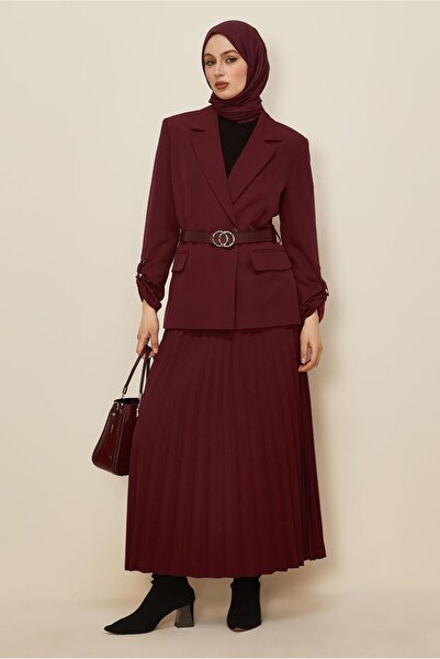 Alvina Belted Skirt Suit 30542