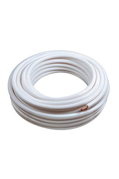 Ermiya 50 Metre 1/4-3/8 VRV PRO 0,80 Klima için birinci sınıf yalıtımlı bakır...