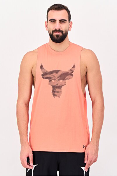 Under Armour Men Loose Fit Sleeveless Training Tank Top, Orange