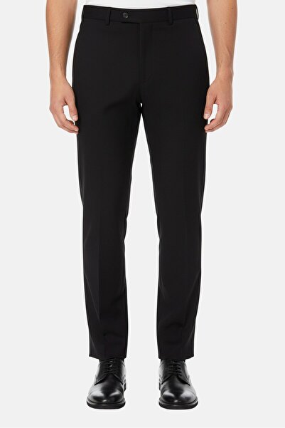 Gant Men Regular Fit Solid Dress Pants, Black
