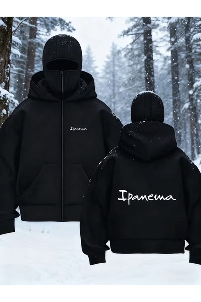 LAND MODA سترة صوفية للجنسين من Snow Masked Ninja من الصوف السميك بخيطين