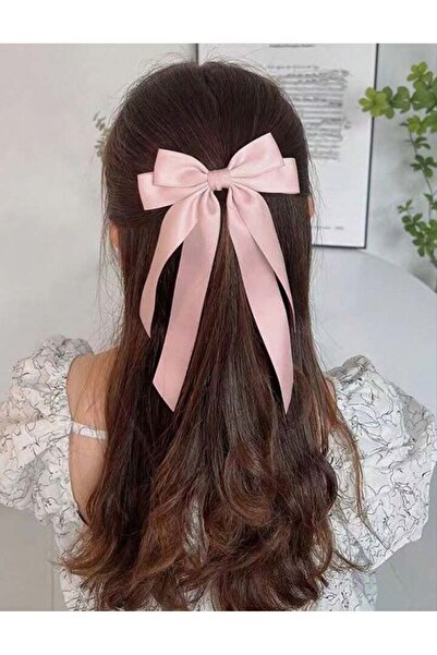 Shiklik Soft and Shiny Satin Bow Women's Hair Clip