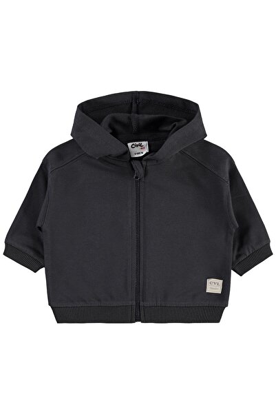 Civil Baby Civil Basic Timeless Hooded 6-18 Months Cardigan - Gray 6-9 Months