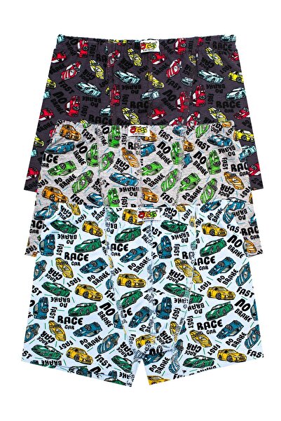 Öts Боксери для хлопчиків, 3 пари, з принтом (96% бавовна, 4% еластан)