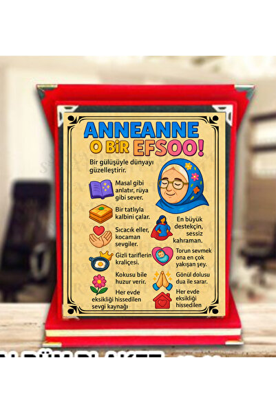 sıradışıhediyem plaket ANNEANNE plaketi anneanne ye hediye plaketi doğum günü...
