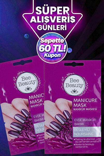 Bee Beauty Tırnak Besleyici Manikür Maskesi X2 Adet Peeling Etkili Set