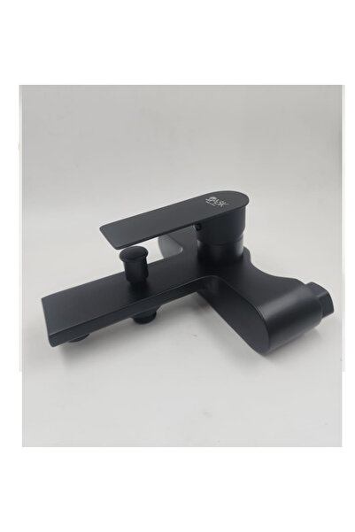 ask Modern bathroom shower faucet in black with a rust-resistant zinc body an...