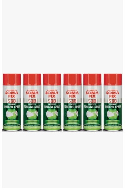 Somafix 6 ADET Tekstil Sünger Yapıştırıcı Sprey 500 ml S38