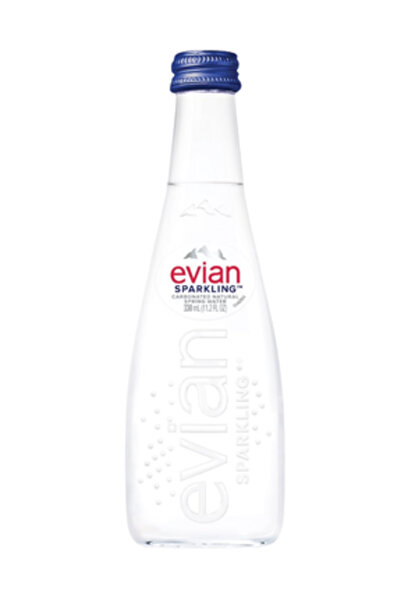 YABANEEZ SPARKLING WATER (GLASS BOTTLE) (330ML) "EVIAN" (CARTOON OF 20 PACKS)