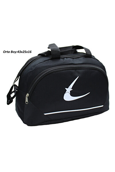 Bevitton Чорна двосекційна сумка середнього розміру з довгими ручками, унісек...