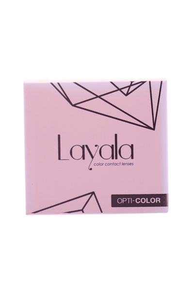 Layala عدسات أوبتي-كولور #كريسنت رمادي