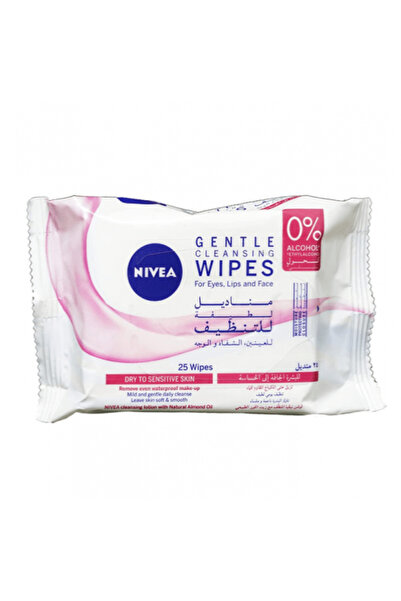 NIVEA مناديل نيفيا مبللة للبشرة الجافة 25 قطعة gentle cleansing wip
