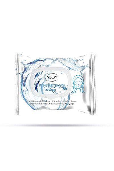 Enjoy FACIAL WET WIPES CLEANSING 3IN1 25WIPES