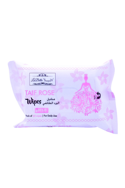 Labella مناديل مبللة برائحة وردة الطائف، ٢٠ منديل
