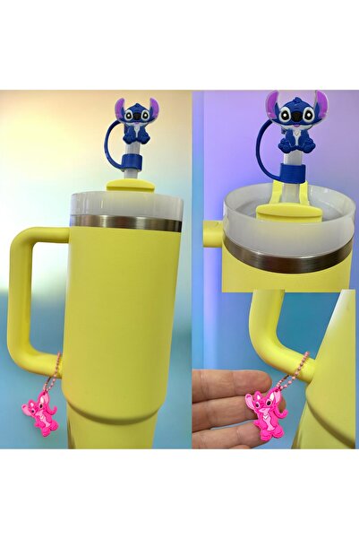 Buki'nin Atölyesi Termos uyumlu (10MM) Toz Geçirmez Stitch ve Lilo Quencher P...