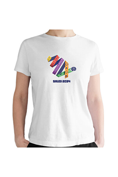 Printoot Customizable Modern Arabic Calligraphy Unisex Adult T-Shirt Cotton Tee