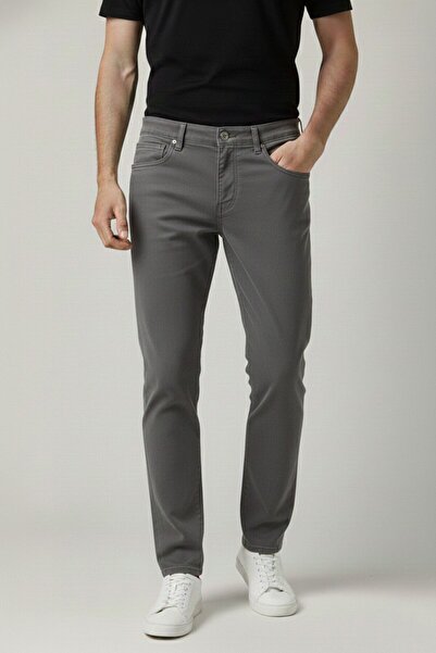 Wekame Men's Casual Regular Fit Gabardine Trousers