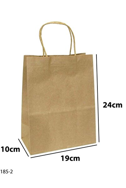 Generic 12 قطعة من أكياس ورقية لون كرتوني الأبعاد 19×10×24 سم