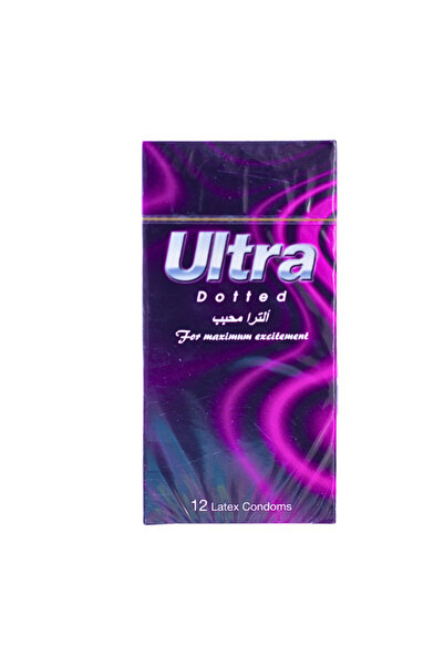 ULTRA 12 قطعة من الواقي الذكري المنقط