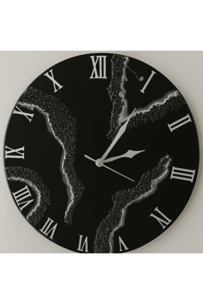 Sultan Tasarım 40cm Epoxy Design Stylish Wall Clock, Modern and Stylish Decor...