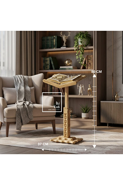 İki Yedi Konsept Vuslat 773 Asansörlü Ayarlanabilir Ahşap Ayaklı Rahle, Yer v...
