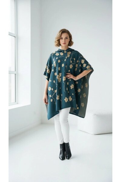 larocci Women's Embossed Hooded Sweatshirt