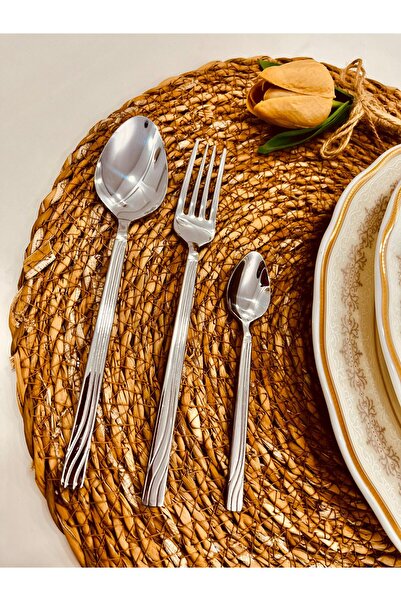 Eylül Gökkuşağı Model 60 Parça Çatal Kaşık Takımı (18/10 - 304 Kalite)