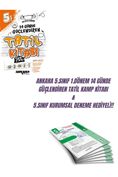 Karma Kitaplar ANKARA 5.SINIF 1.DÖNEM 14 GÜNDE GÜÇLENDİREN TATİL KAMP KİTABI ...