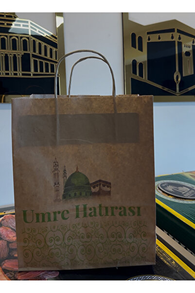 MARİFET HURMA Umre Hatırası – Sukkari Hurması özel kraft Çantalı Hediye Paketi