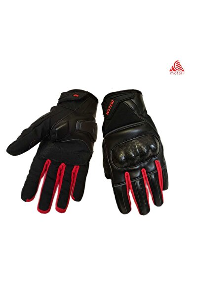 MOTARİ Kavra Shoftshell Rüzgar geçirmez, Dokunmatik, Kışlık Motosiklet Eldive...