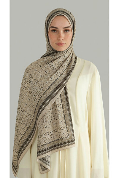 Karaca Eşarp Βαμβακερό σάλι με έθνικ σχέδιο Μορίγια