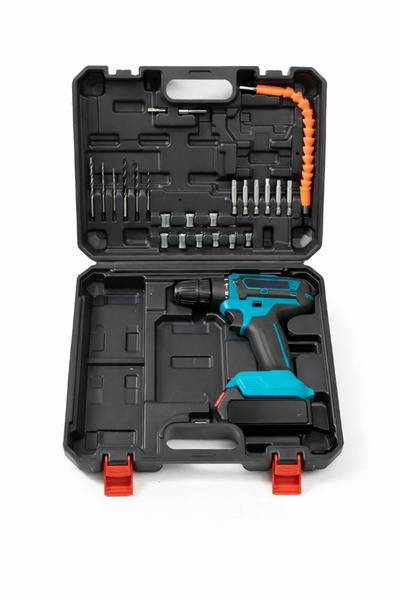 Generic Double Lithium Cordless Electric Drill 128VF with 2 Rechargeable Batt...