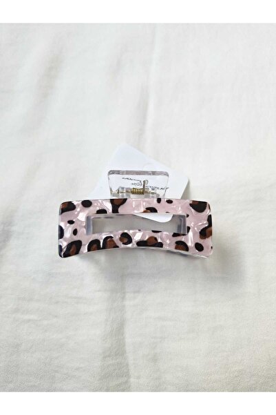 Beyaz Dükkan Leopard Print Bone Clasp Buckle