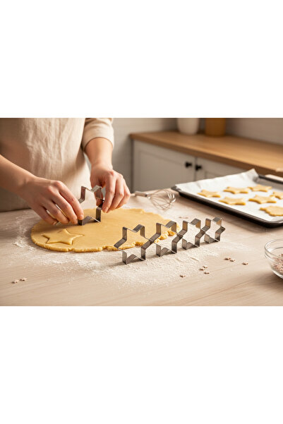 EMPA A V M Star-Shaped 5-Piece Metal Cookie Mold Dough Mold