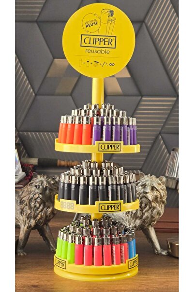 Clipper İnce Model 144 Adet Standlı Çakmak