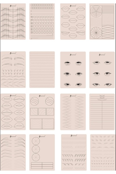 BİOMASER 8 adet tek model ÇİFT TARAFLI göz far EYELİNER tekniği KALICI MAKYAJ...