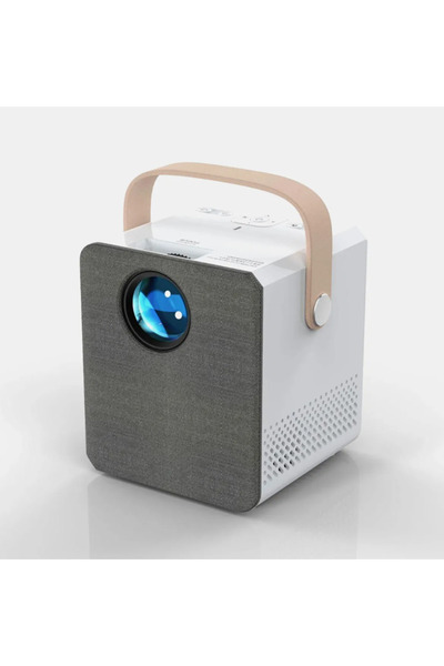 Saatistan 4K Wi-Fi Bluetooth LED Projektör, 220 inç Yansıtma, Sesli Görüntü K...