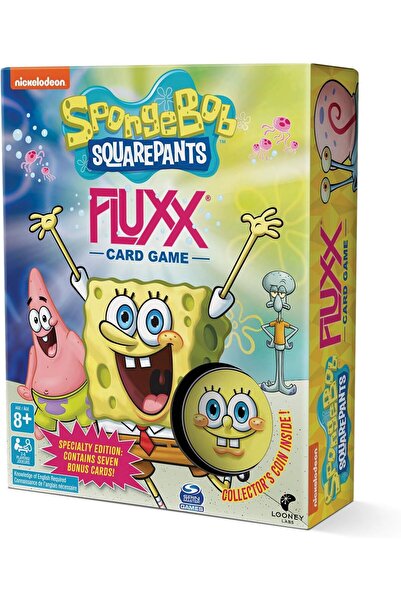 Looney Labs SpongeBob Fluxx Card Game, Kids