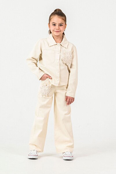 Minigimin Cicileri Set de 3 piese pentru fetiță, cu aplicații florale, pentru...