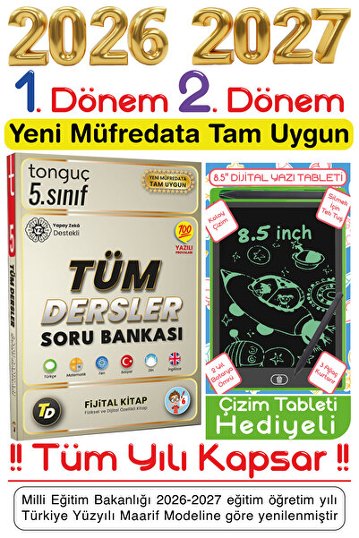 Tonguç Yayınları Tonguç 5. Sınıf Tüm Dersler Soru & Fijital Bankası Tüm Yılı ...