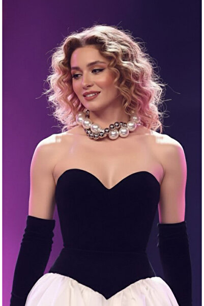 Happyline İkili İncili Ve Gümüş Kolye Tasarım Kolye İki Kolye Takım Kolye Büy...