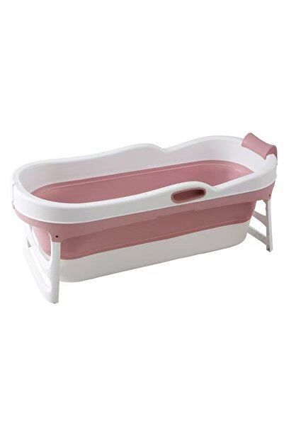 Baby love حوض استحمام كبير قابل للطي من بيبي لوف، لون وردي، 33-6885-P