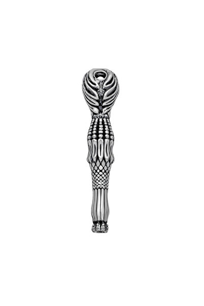 norsary Silver Swirl Patterned Prayer Beads Imamesi