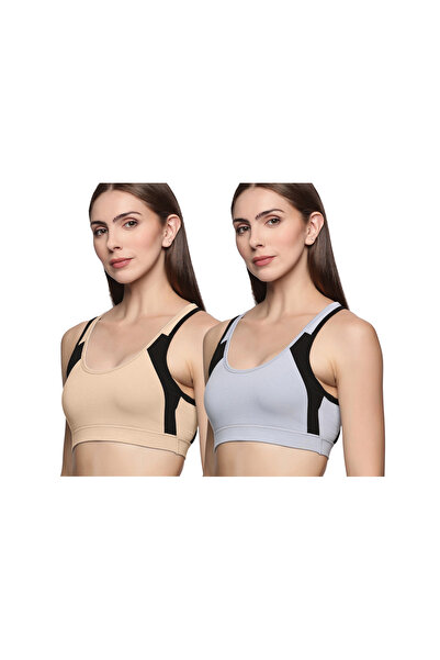 TEENS LIFESTYLE Pack of 2 - Super Combed Elastane Medium Impact Full Coverage...