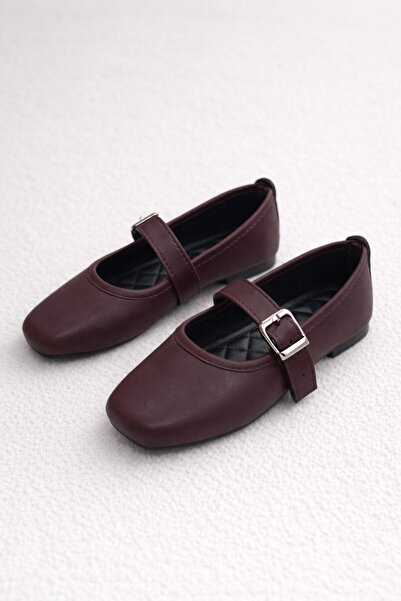 Moda Frato Rossa Belted Ballerina Casual Women's Shoes Mary Jane Home Ballerinas
