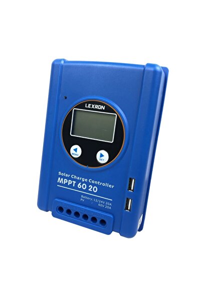 Lexron - İnges 20 AMPER MPPT SOLAR ŞARJ KONTROL CİHAZI - 12/24 Volt ŞARJ REGÜ...
