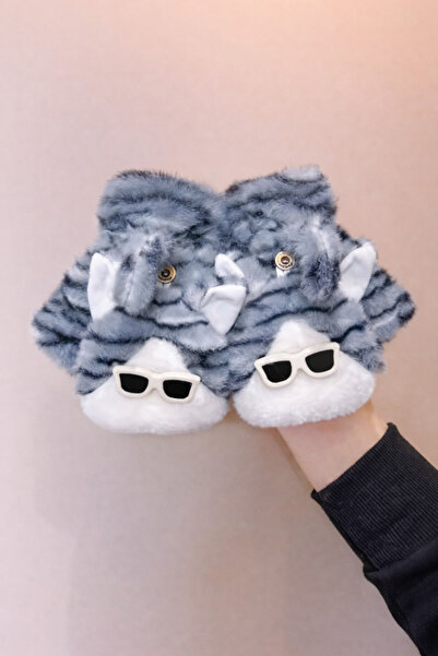 MD Moda Accessories Cute Cat Design Plush Gloves – Soft, Warm, and Stylish Wi...