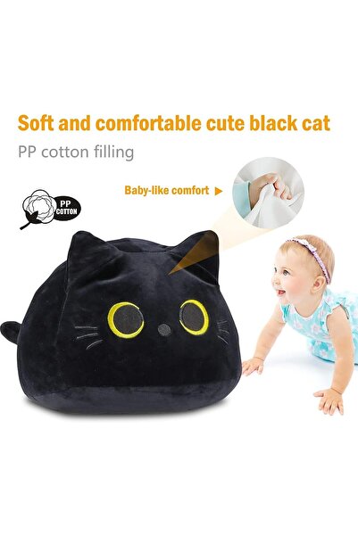 Generic Black Cat Plush Toy Pillow