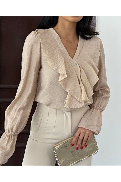 SEHERGİYİM58 FIRFIR DETAYLI GÖMLEK